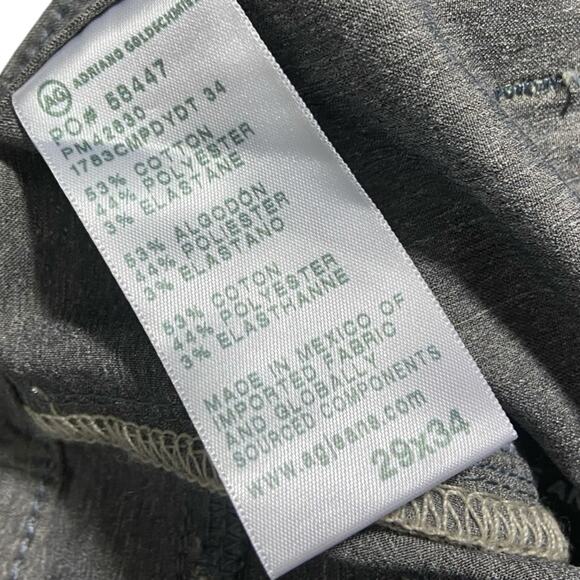 AG Tellis moder slim airluxe jeans pants 29x34 - Picture 11 of 12